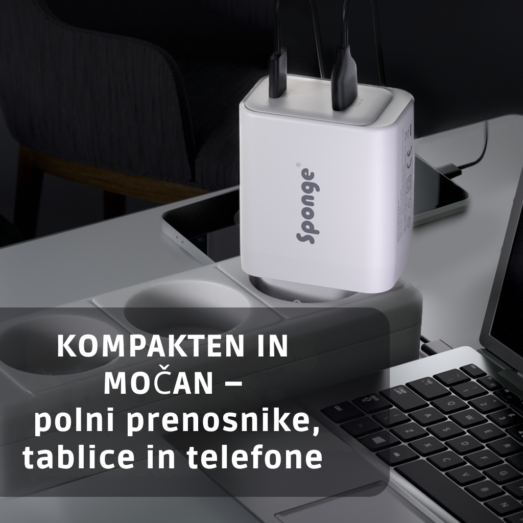 SPONGE Polnilec C1 22,5 W GaN