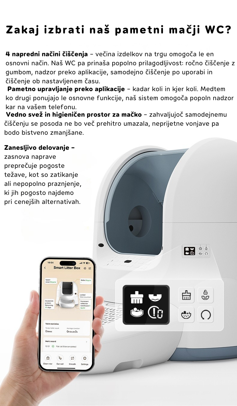 SPONGE Samočistilni mačji WC