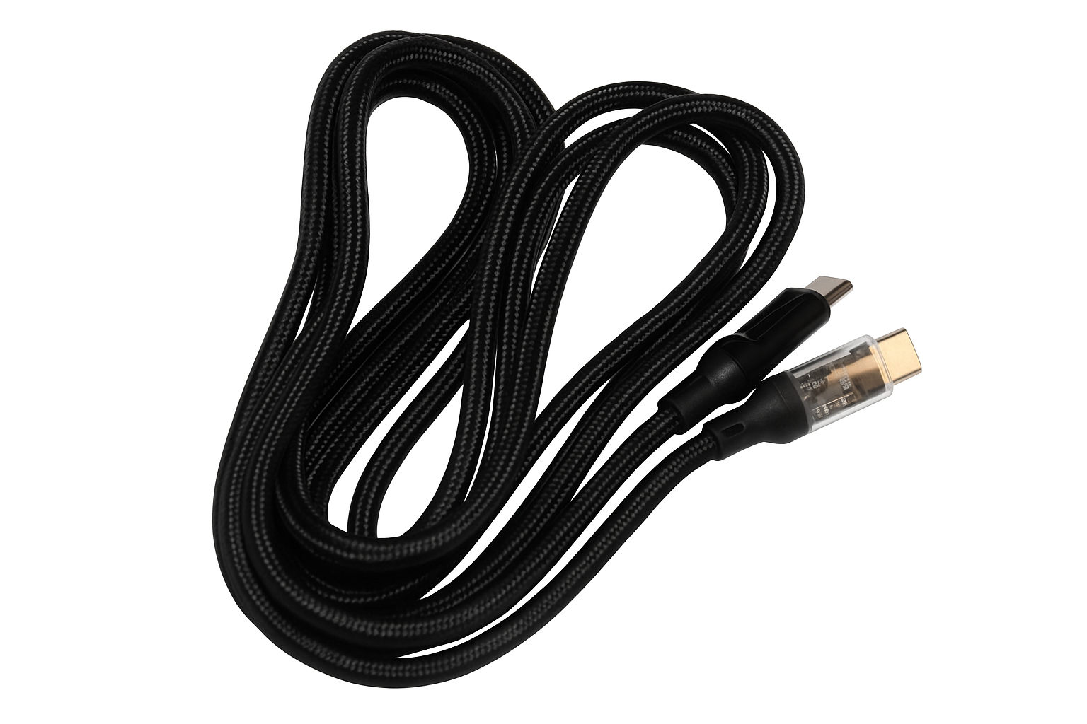 USB C na USB C kabel za hitro polnjenje z LED zaslonom 120 W, dolžina 2m