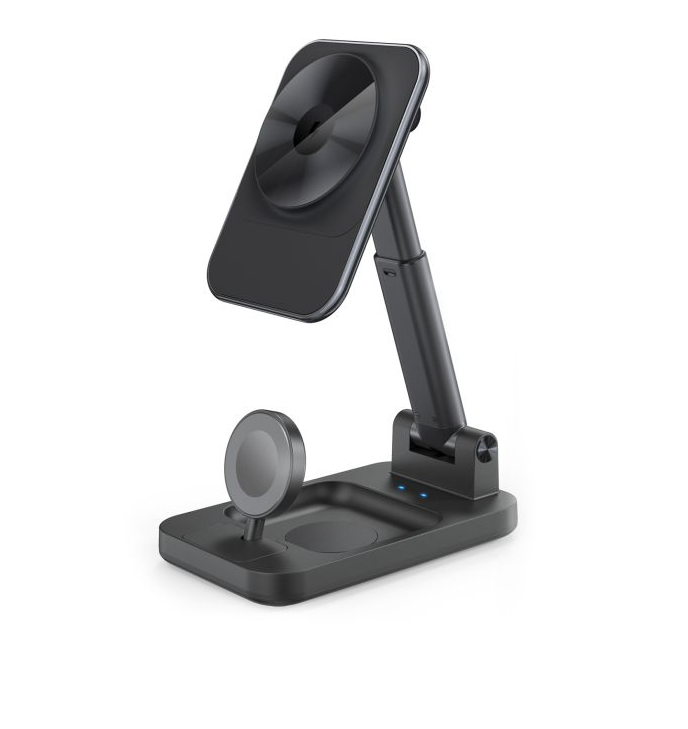3-in-1 charging station for Apple Watch and MagSafe-compatible smartphones, 15W