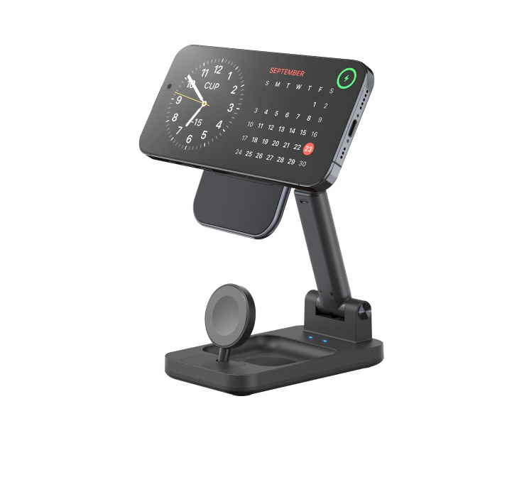 3-in-1 charging station for Apple Watch and MagSafe-compatible smartphones, 15W
