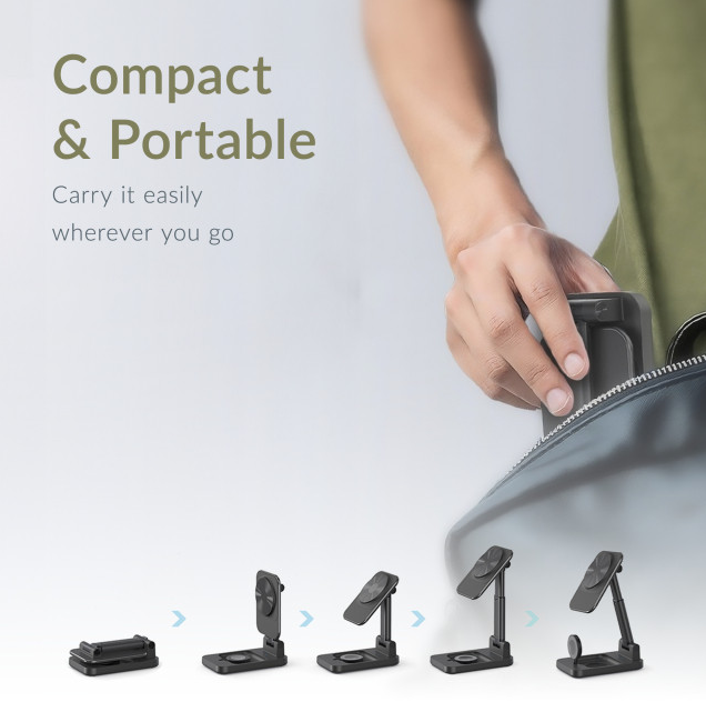 3-in-1 charging station for Apple Watch and MagSafe-compatible smartphones, 15W