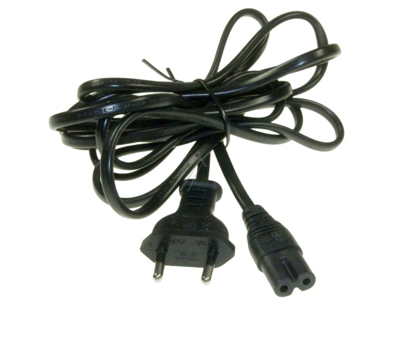 2-pin napajalni kabel z evropskim vtikačem in C7 priključkom